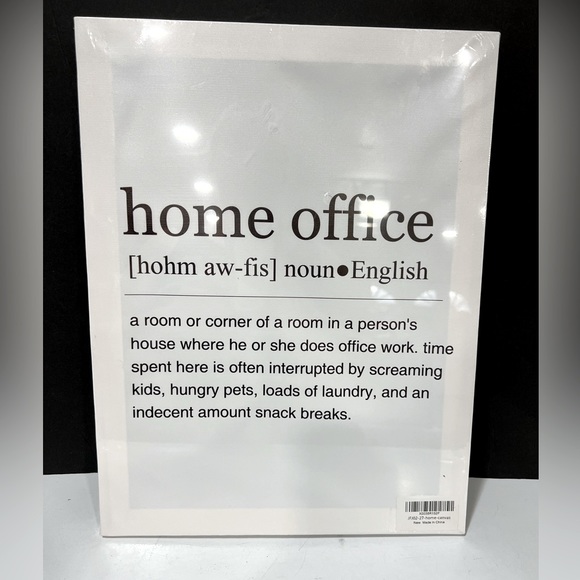 NWT Home Office canvas wall art - Picture 1 of 2